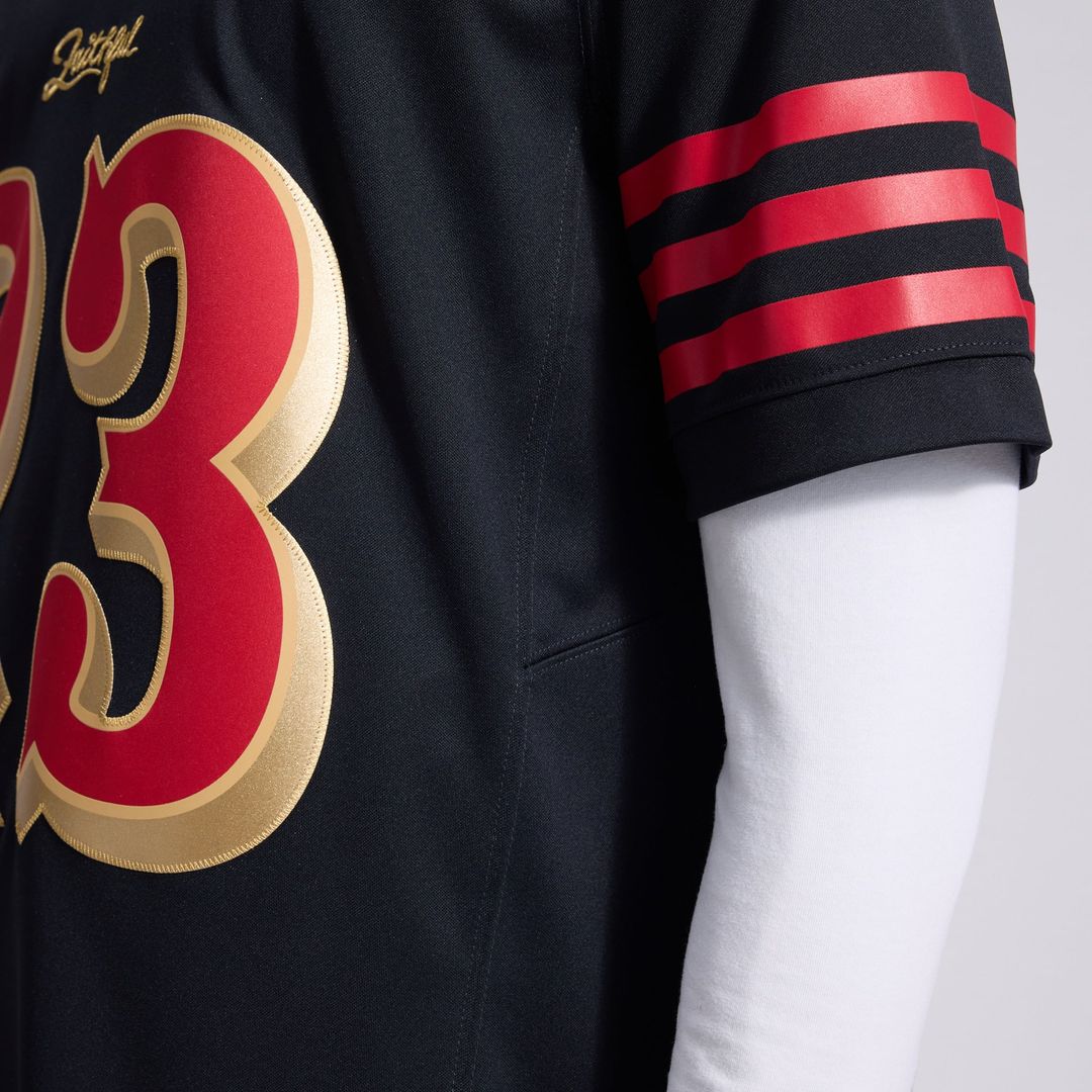 San Francisco 49ers Christian McCaffrey Nike Black Rivalries Collection Stitched Limited Jersey