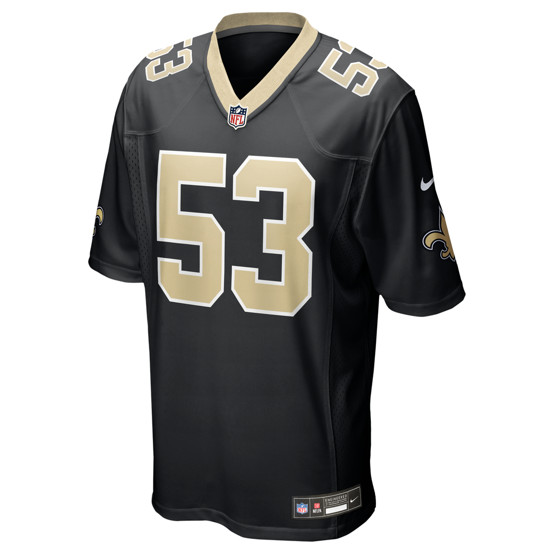 New Orleans Saints Jaylan Ford Nike Black Game Jersey