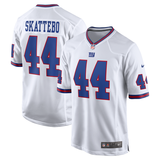 New York Giants Cam Skattebo Nike White Alternate Vintage White Game Jersey