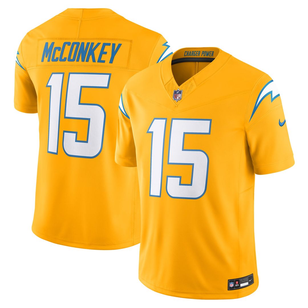 Los Angeles Chargers Ladd McConkey Nike Powder Blue Team Vapor F.U.S.E. Limited Jersey