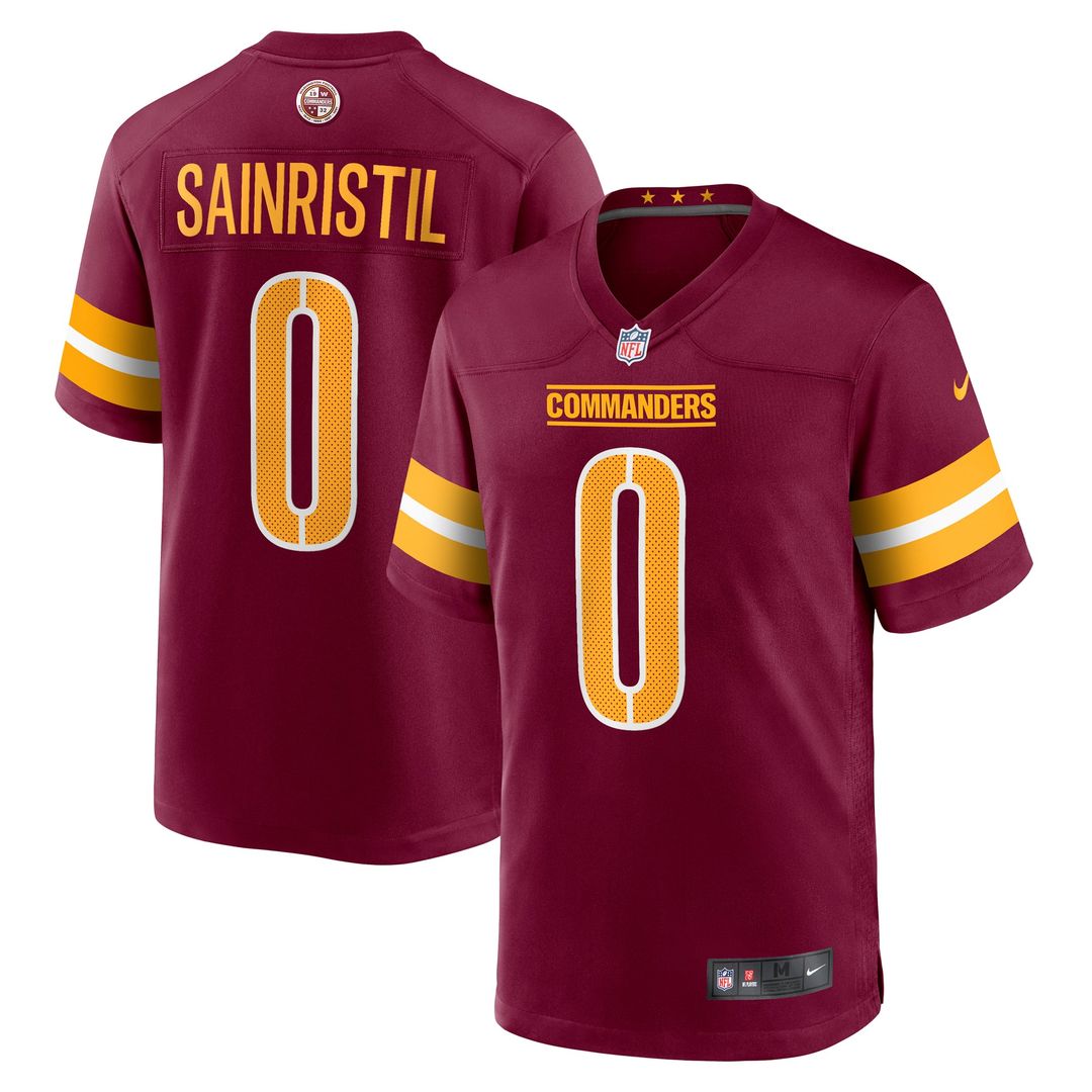 Washington Commanders Mike Sainristil Nike Burgundy Game Jersey