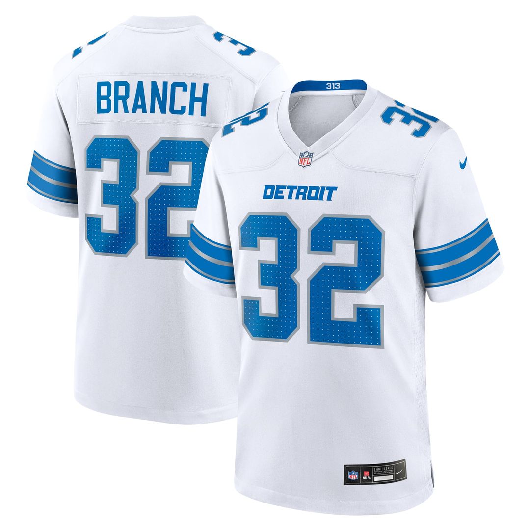 Detroit Lions Brian Branch Nike Blue Game Jersey