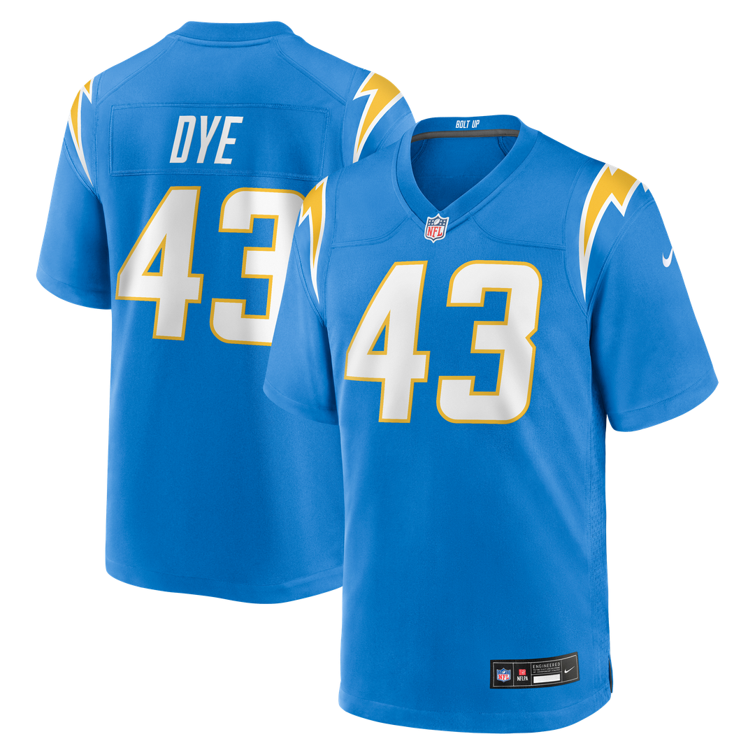 Los Angeles Chargers Troy Dye Nike Powder Blue Game Jersey