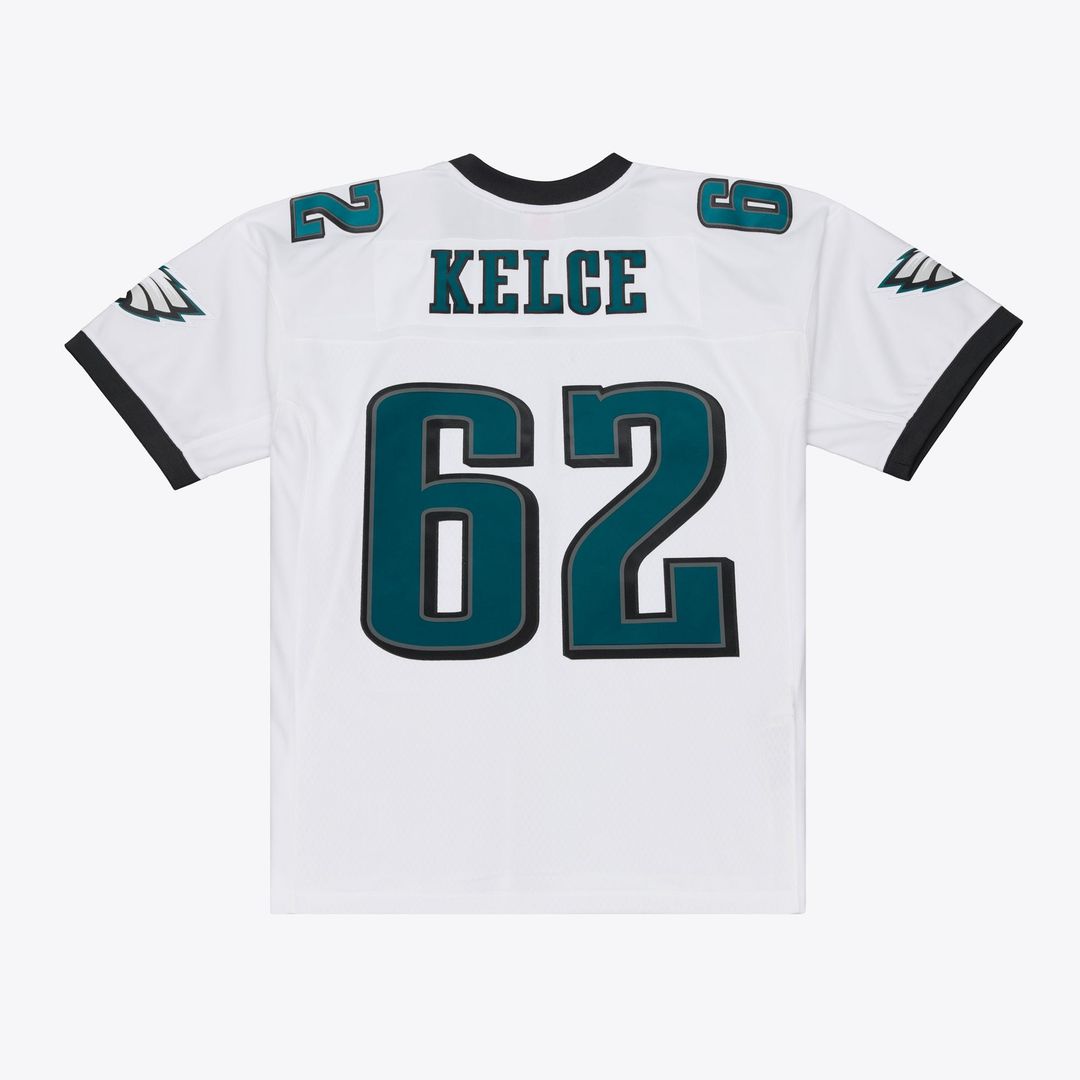 Philadelphia Eagles Jason Kelce Mitchell & Ness White Big & Tall 2011 Legacy Replica Player Jersey