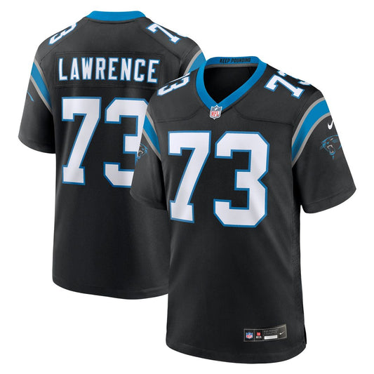 Carolina Panthers Rashard Lawrence Nike Black Game Jersey