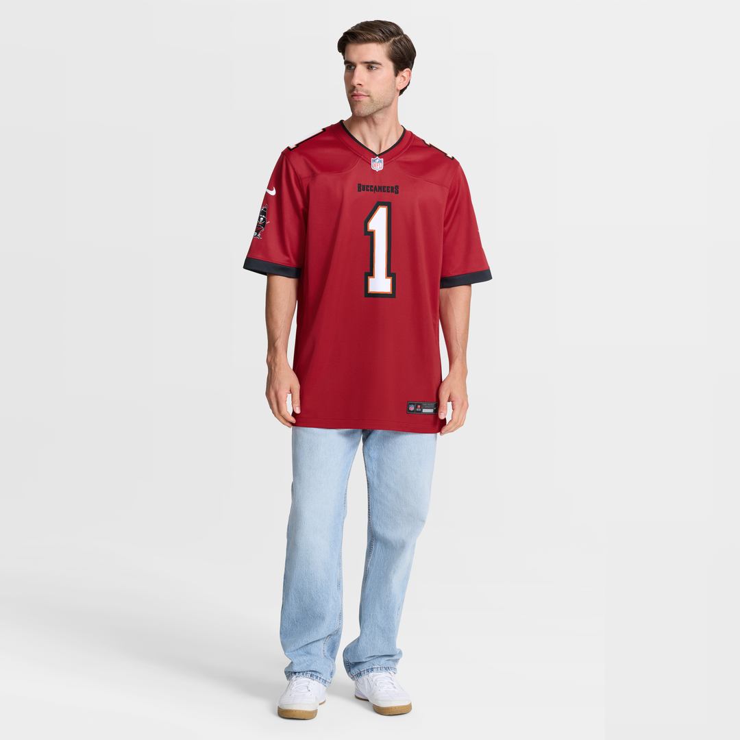 Tampa Bay Buccaneers Number 1 Dad Nike Red Game Jersey