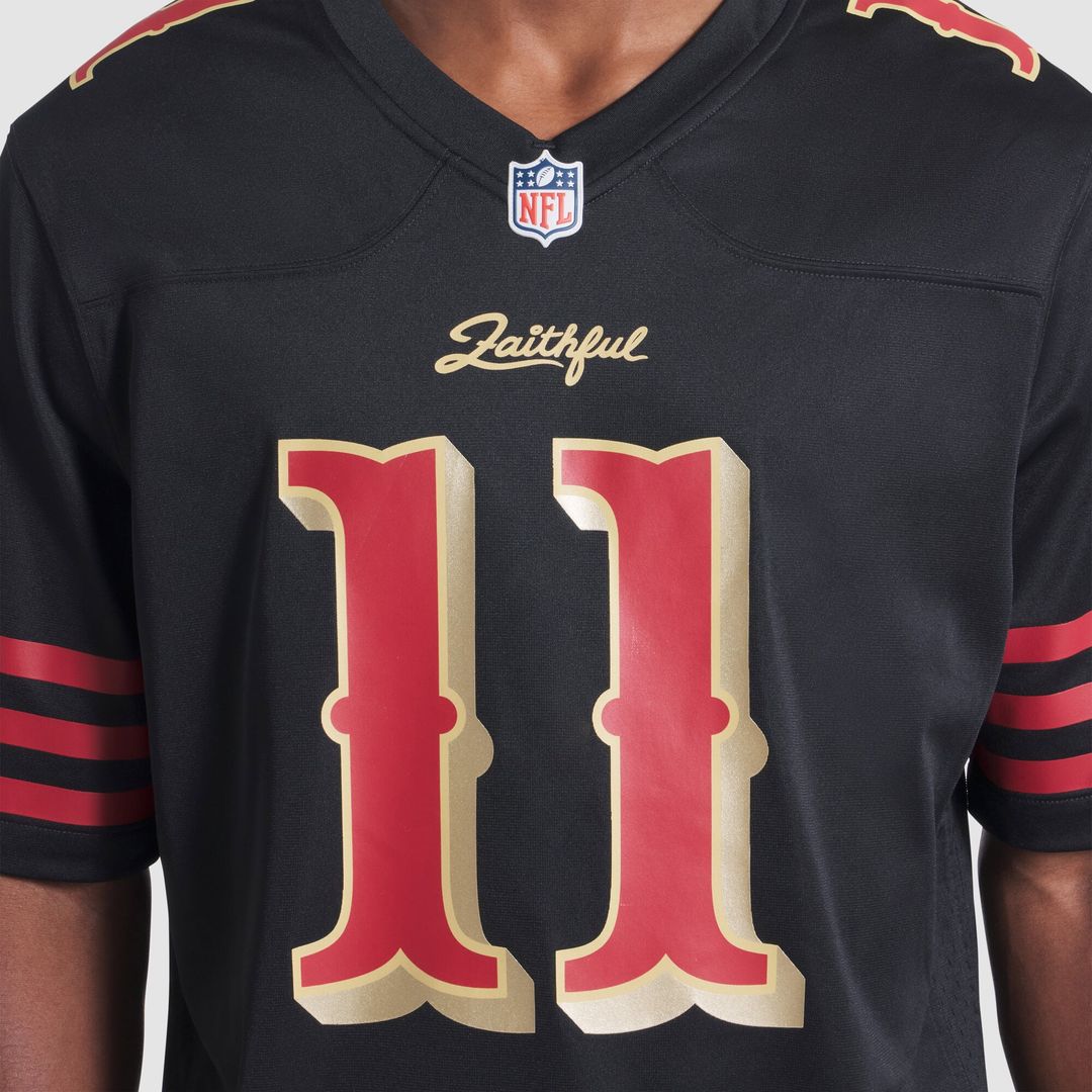 San Francisco 49ers Brandon Aiyuk Nike Black Rivalries Collection Game Jersey