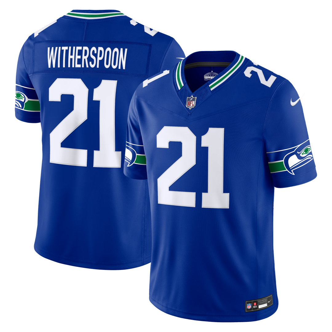 Seattle Seahawks Devon Witherspoon Nike Royal Alternate Vapor F.U.S.E. Stitched Limited Jersey