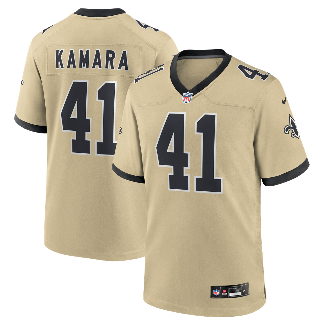 New Orleans Saints Alvin Kamara Nike Gold Gameday Golds Alternate Game Player Jersey