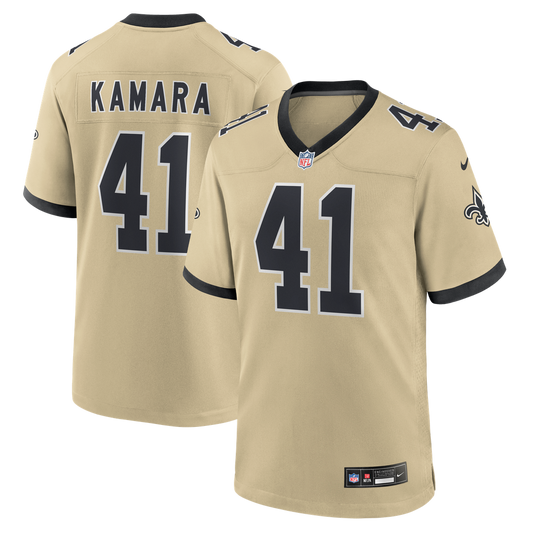 New Orleans Saints Alvin Kamara Nike Gold Gameday Golds Alternate Game Player Jersey