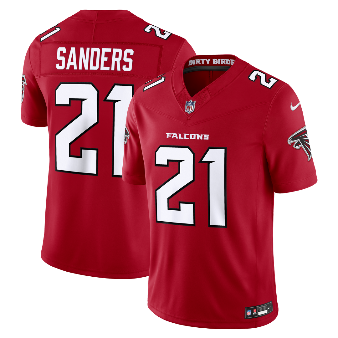 Atlanta Falcons Deion Sanders Nike Red Team Vapor F.U.S.E. Stitched Retired Limited Jersey