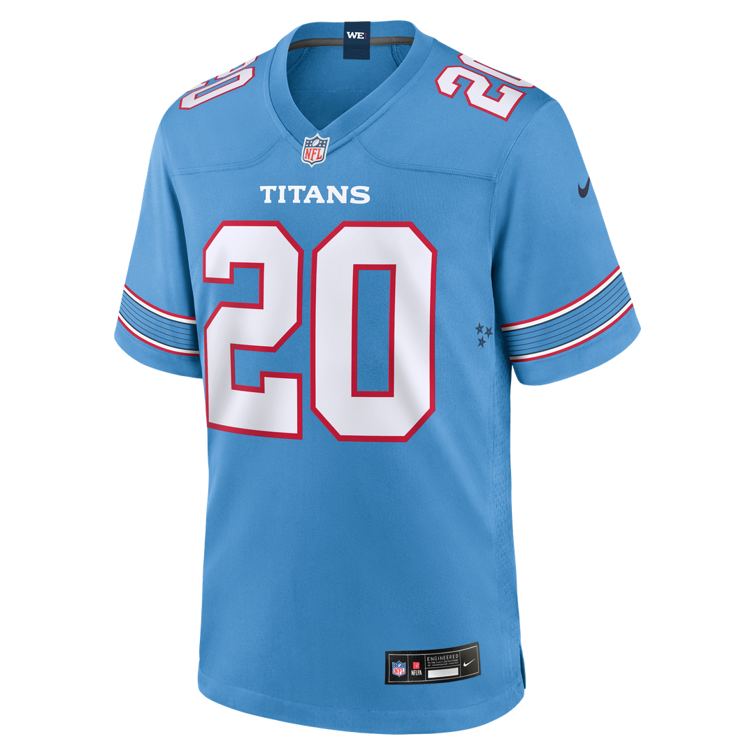 Tennessee Titans Tony Pollard Nike Light Blue Game Jersey