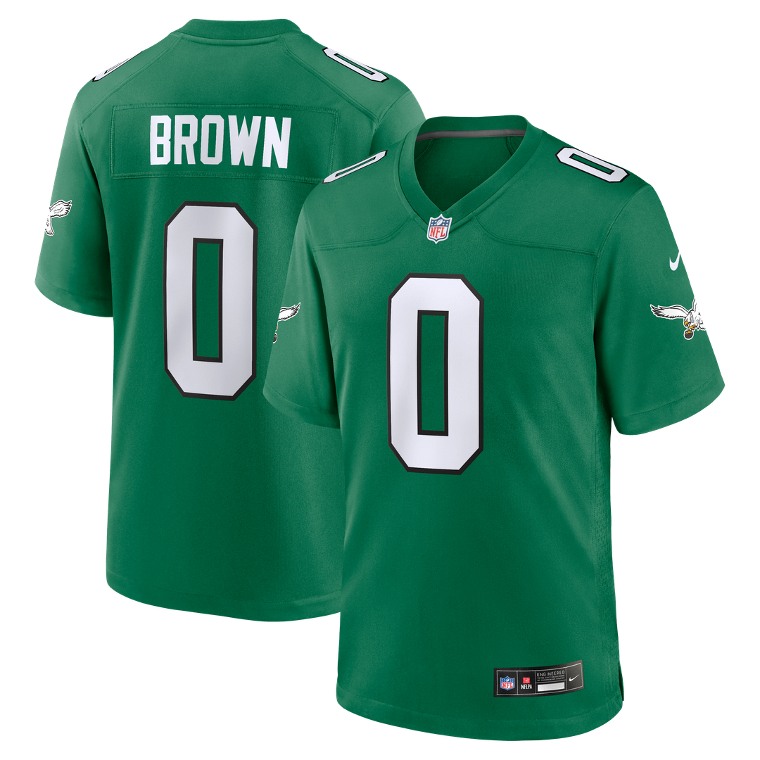 Philadelphia Eagles Marquise Brown Nike Midnight Green Team Game Jersey