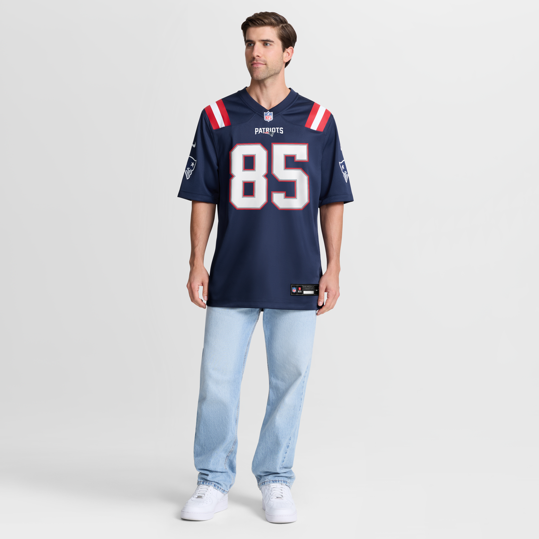 New England Patriots Hunter Henry Nike Navy Team Game Jersey