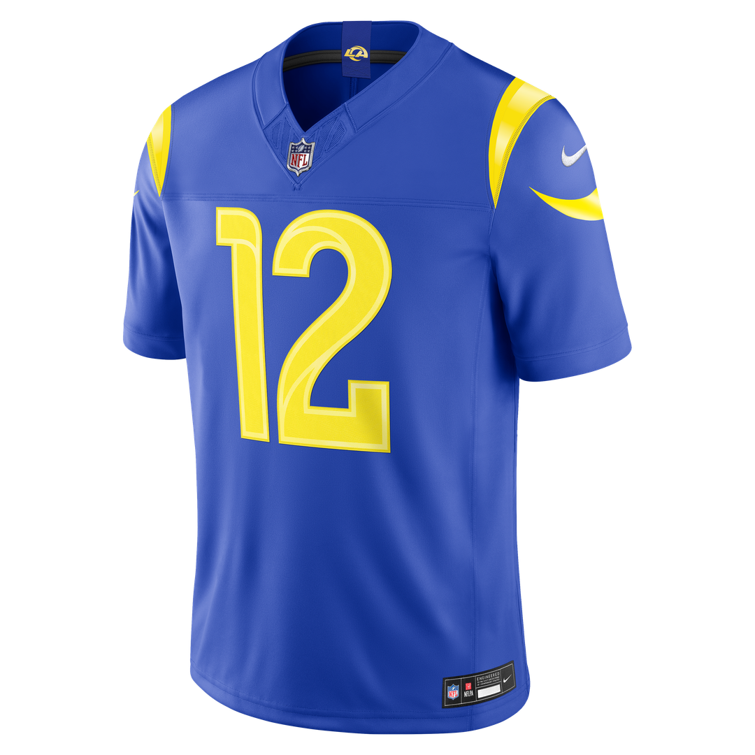 Los Angeles Rams Puka Nacua Nike White Vapor F.U.S.E. Stitched Limited Jersey