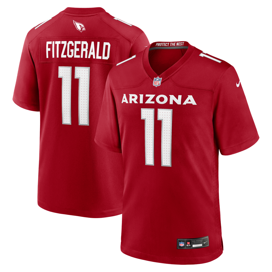 Arizona Cardinals Larry Fitzgerald Nike Cardinal Team Retired Game Jersey