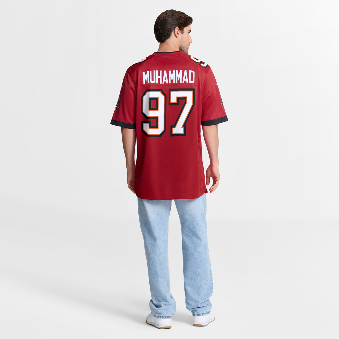 Tampa Bay Buccaneers Al-Quadin Muhammad Nike Red Team Game Jersey