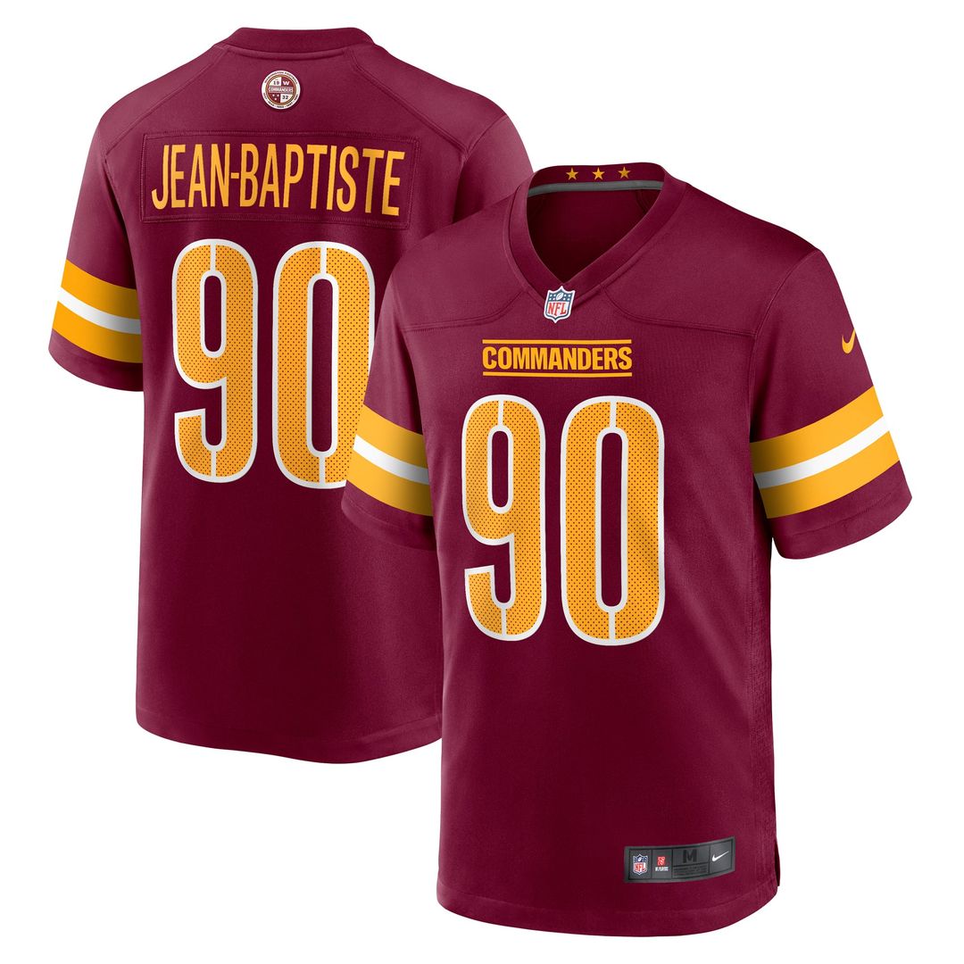Washington Commanders Javontae Jean-Baptiste Nike Burgundy Game Jersey