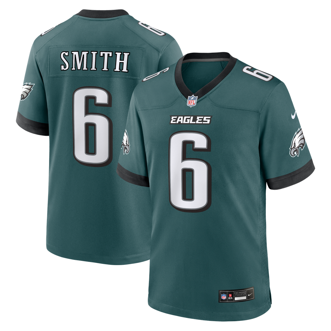 Philadelphia Eagles DeVonta Smith Nike White Game Jersey