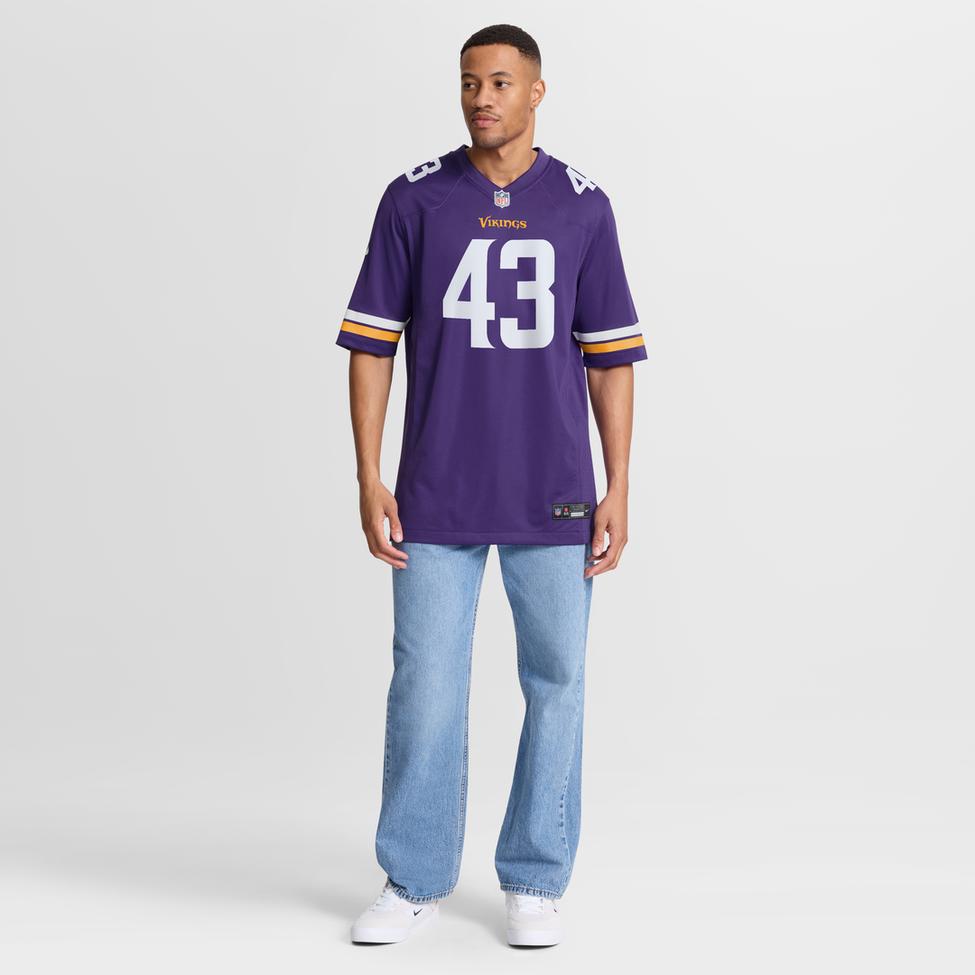 Minnesota Vikings Andrew Van Ginkel Nike White Alternate Game Jersey