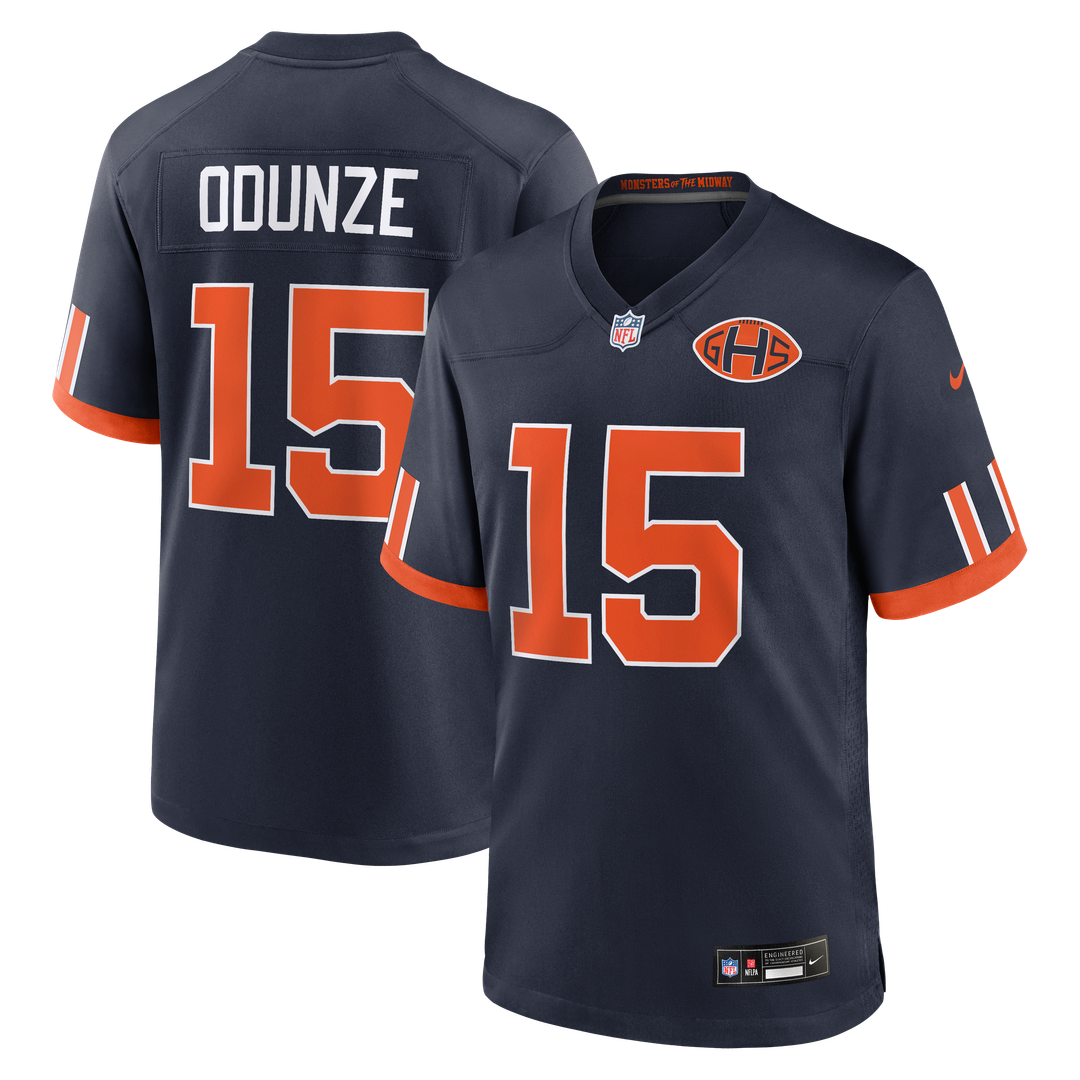 Chicago Bears Rome Odunze Nike Navy 2026 Rivalries Collection Game Jersey
