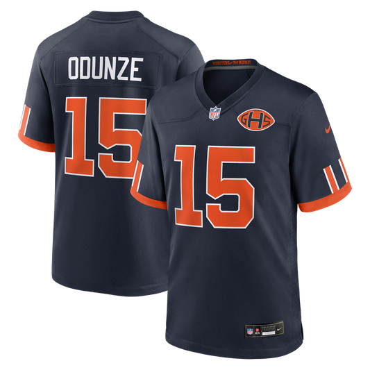 Chicago Bears Rome Odunze Nike Navy 2026 Rivalries Collection Game Jersey