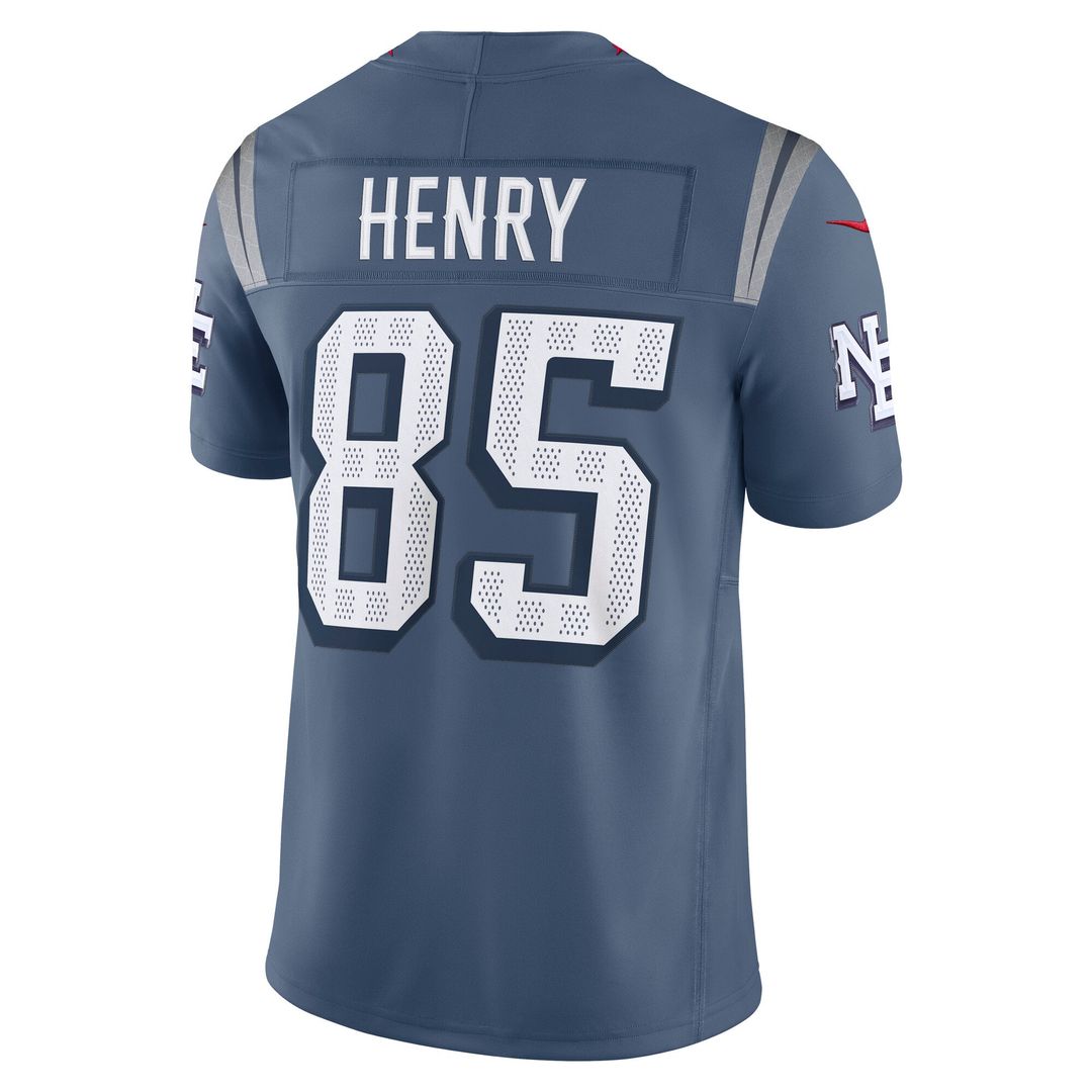 New England Patriots Hunter Henry Nike Blue Rivalries Collection Stitched Limited Jersey