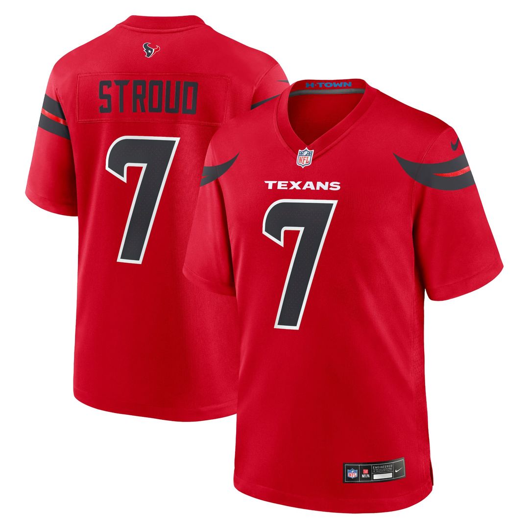 Houston Texans C.J. Stroud Nike Navy Game Jersey