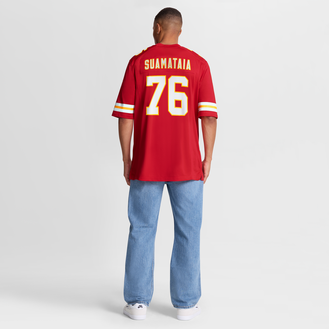 Kansas City Chiefs Kingsley Suamataia Nike Red Game Jersey