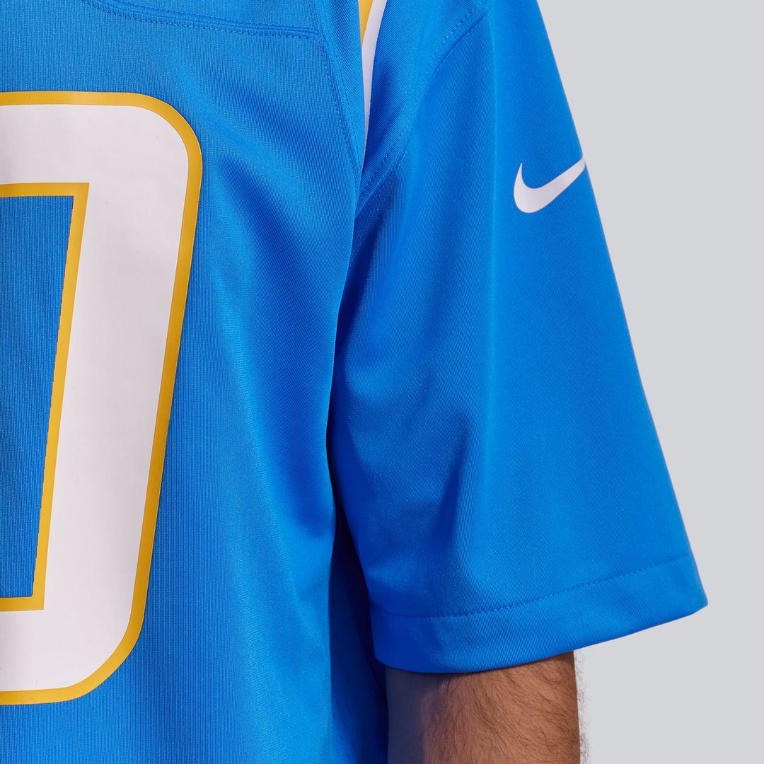 Los Angeles Chargers Justin Herbert Nike Gold Alternate Charger Power Game Player Jersey