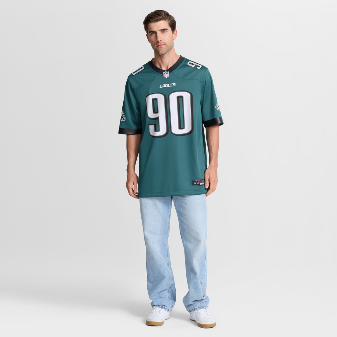 Philadelphia Eagles Jordan Davis Nike Midnight Green Team Game Jersey