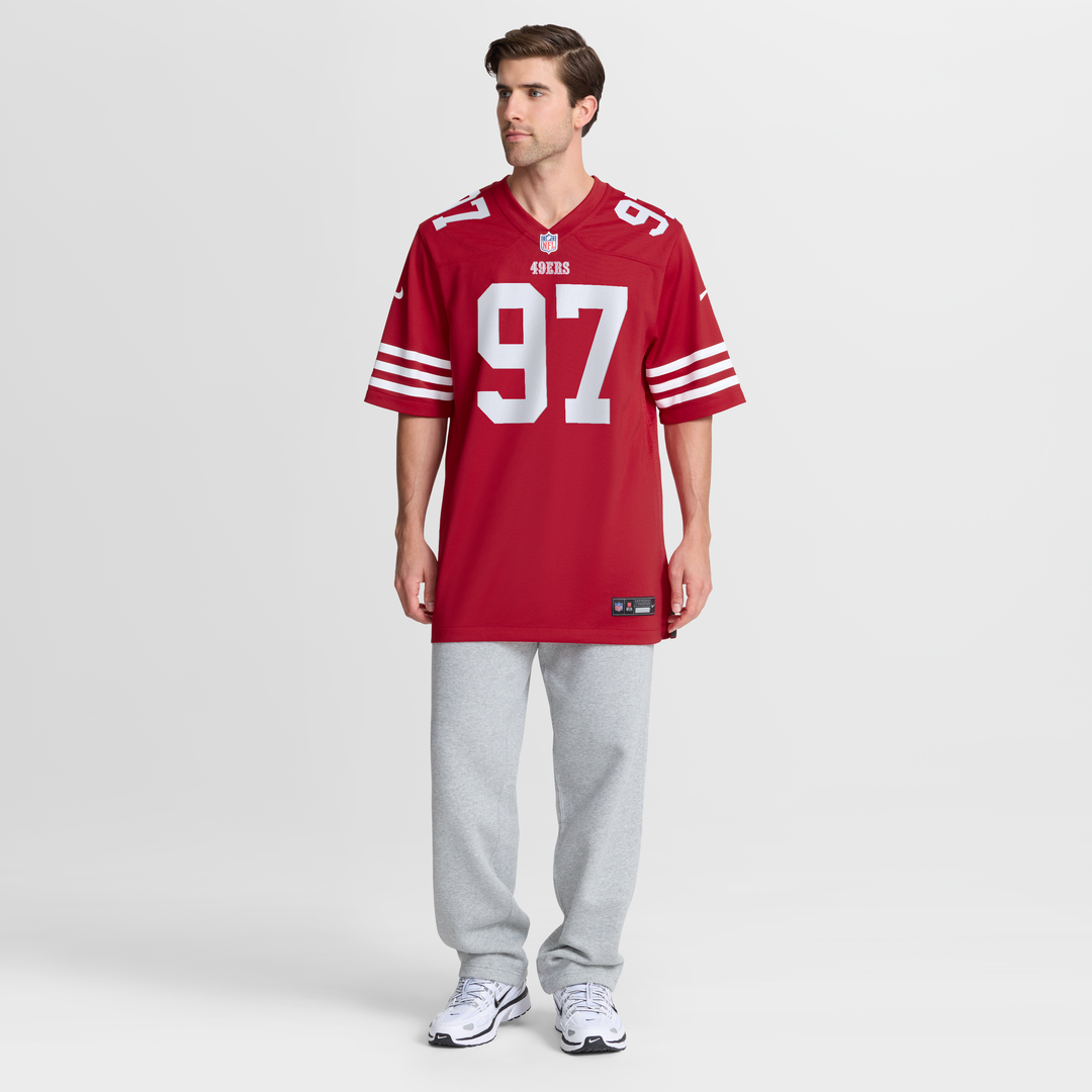 San Francisco 49ers Nick Bosa Nike White Player Game Jersey