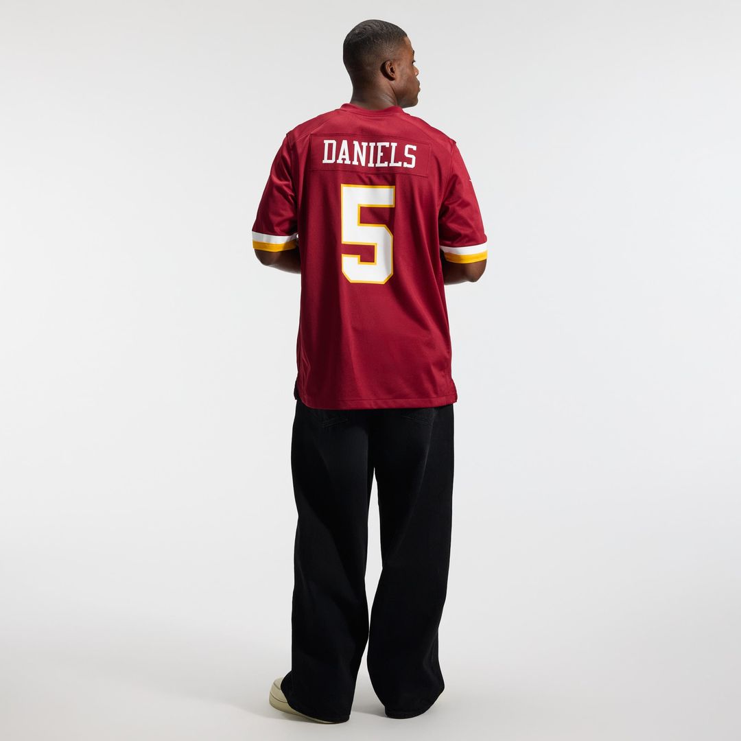 Washington Commanders Jayden Daniels Nike White Game Super Bowl Era Jersey