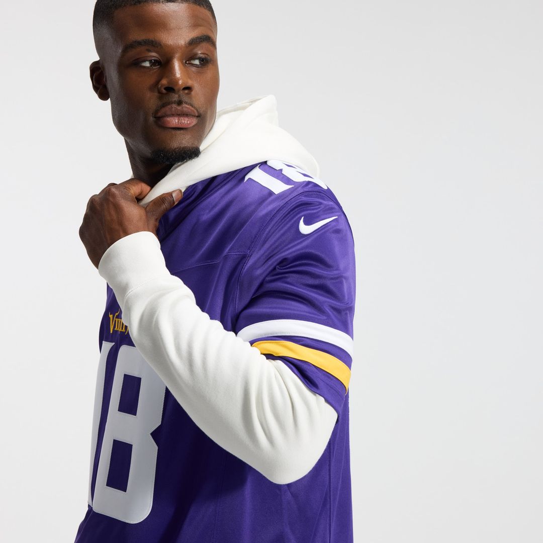 Minnesota Vikings Justin Jefferson Nike White Alternate Vapor F.U.S.E. Stitched Limited Jersey