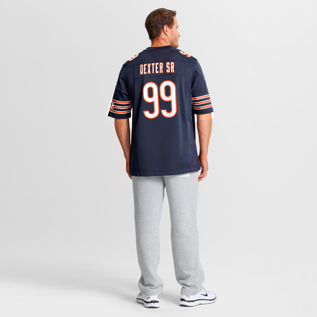 Chicago Bears Gervon Dexter Sr. Nike Navy Game Jersey