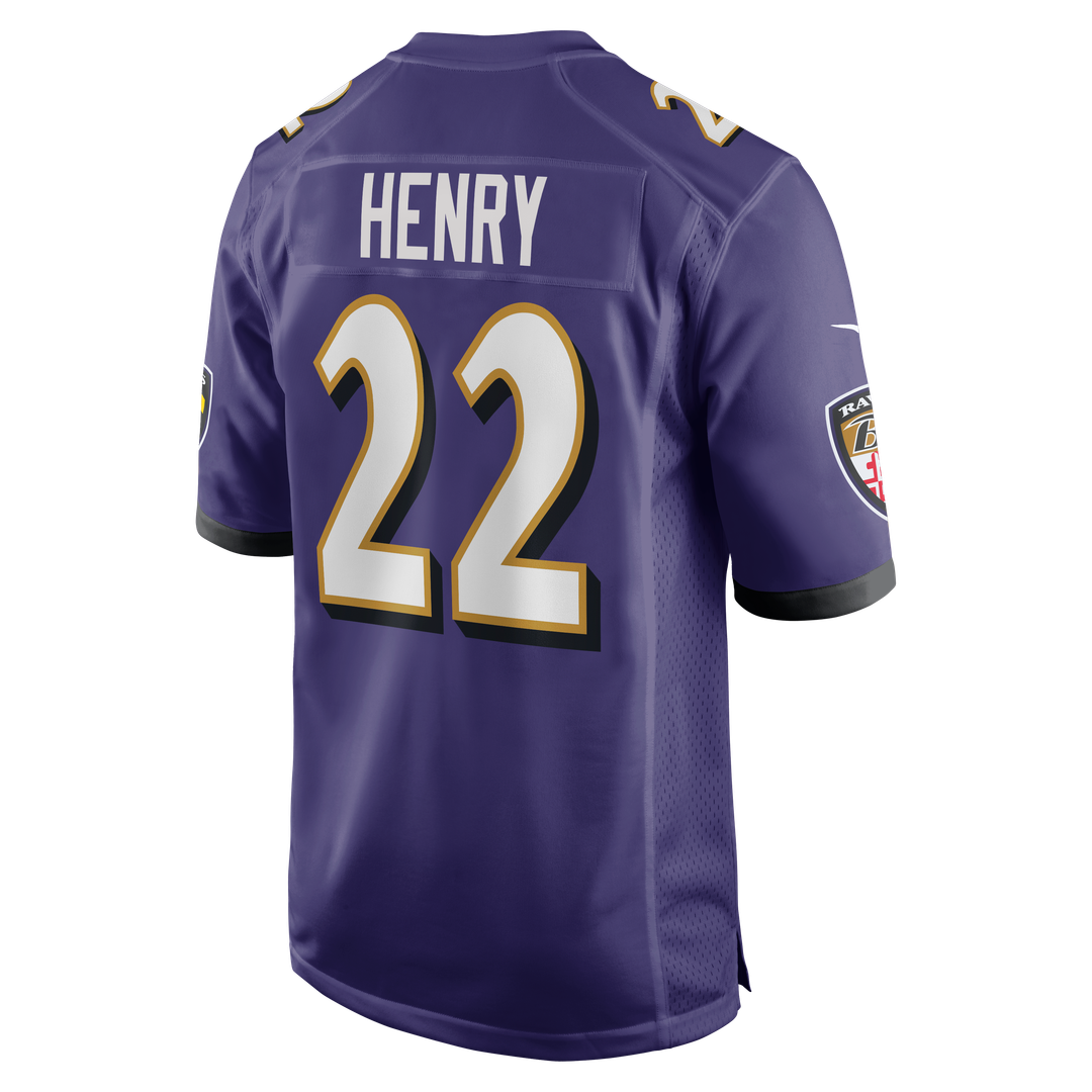 Baltimore Ravens Derrick Henry Nike Purple Game Player Jersey