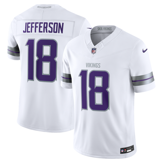 Minnesota Vikings Justin Jefferson Nike White Alternate Vapor F.U.S.E. Stitched Limited Jersey