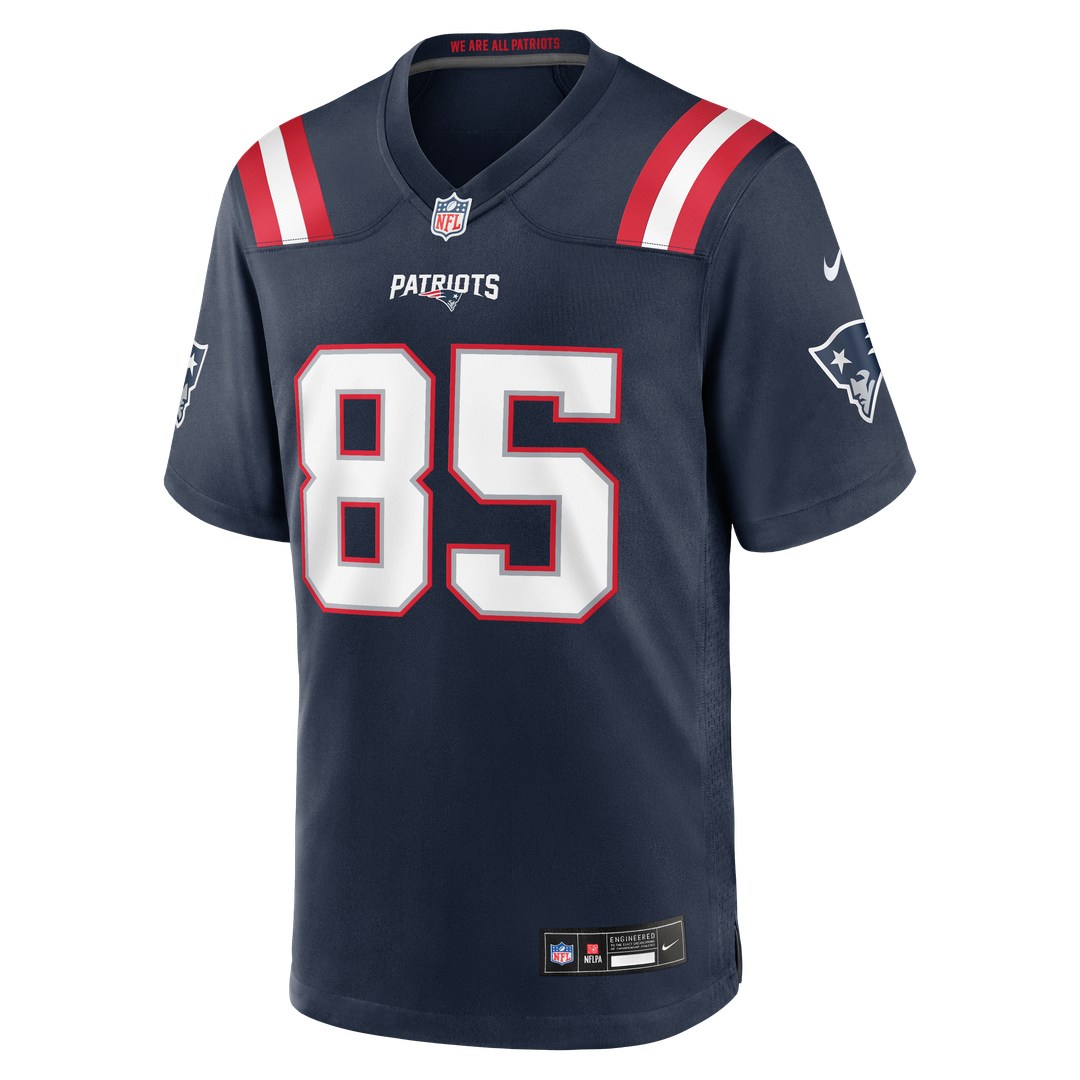 New England Patriots Hunter Henry Nike Navy Team Game Jersey