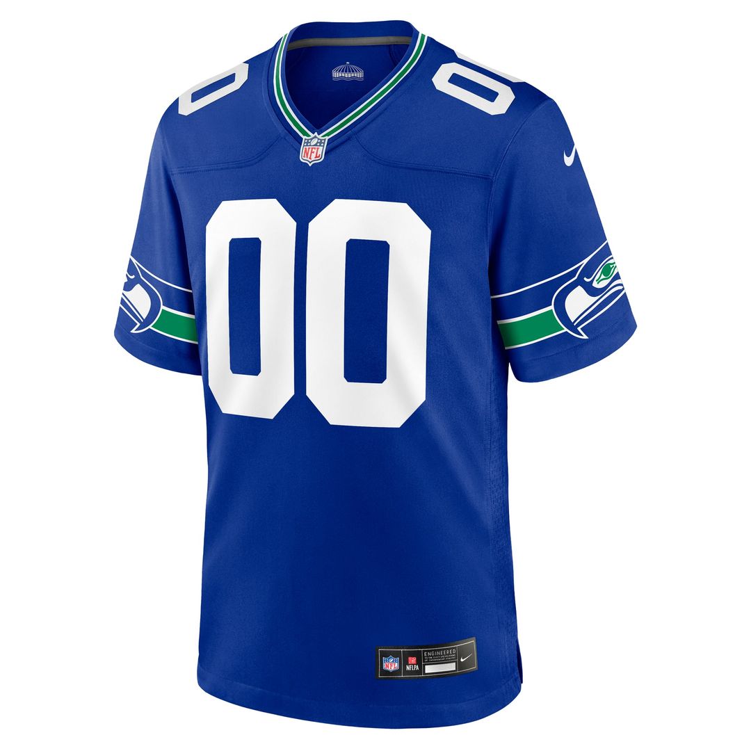Seattle Seahawks Nike White Custom Game Jersey