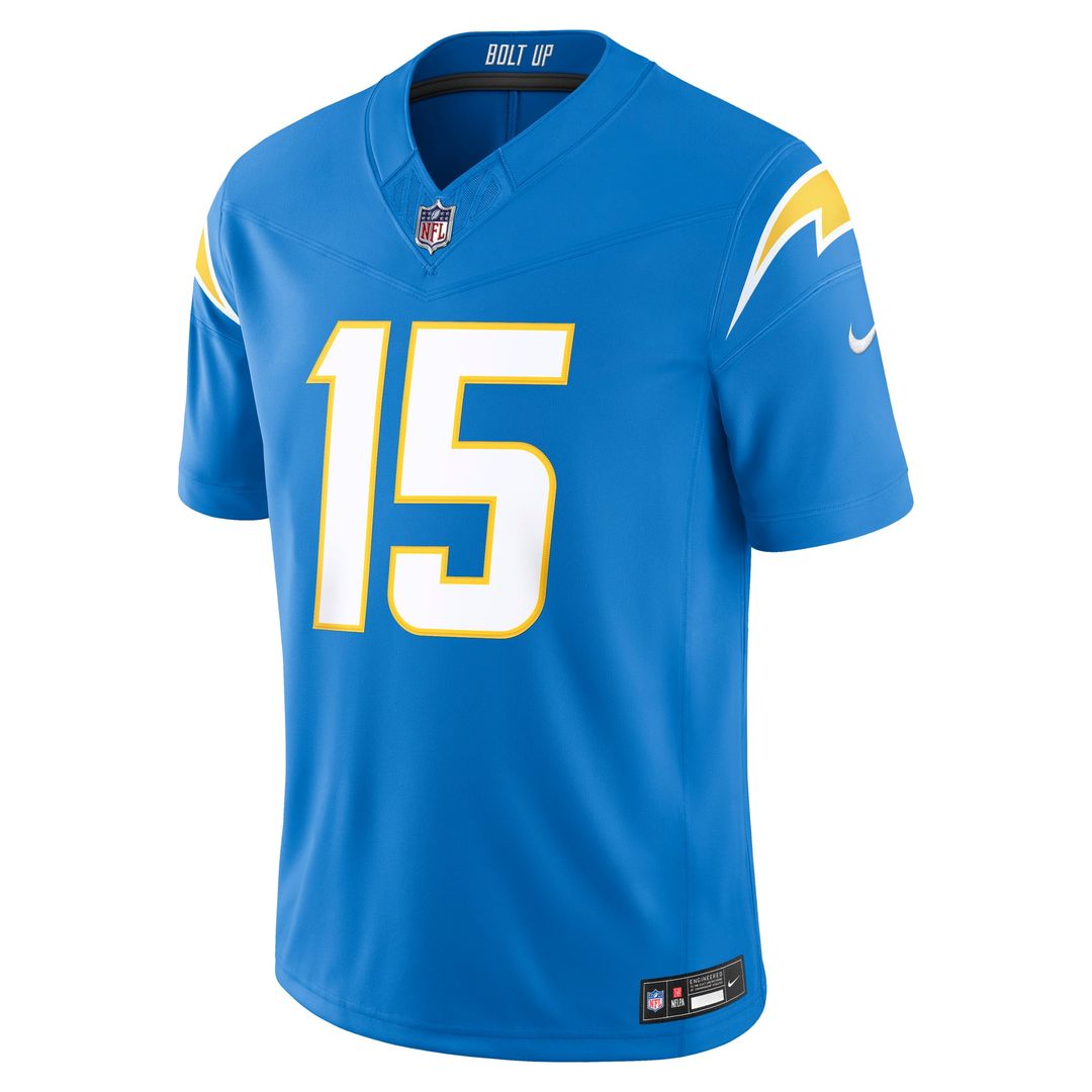 Los Angeles Chargers Ladd McConkey Nike Navy Alternate Super Chargers Vapor F.U.S.E. Stitched Limited Jersey