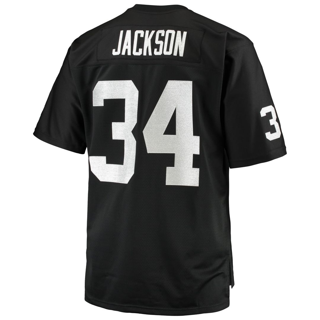 Las Vegas Raiders Bo Jackson Mitchell & Ness White Big & Tall 1988 Retired Player Replica Jersey