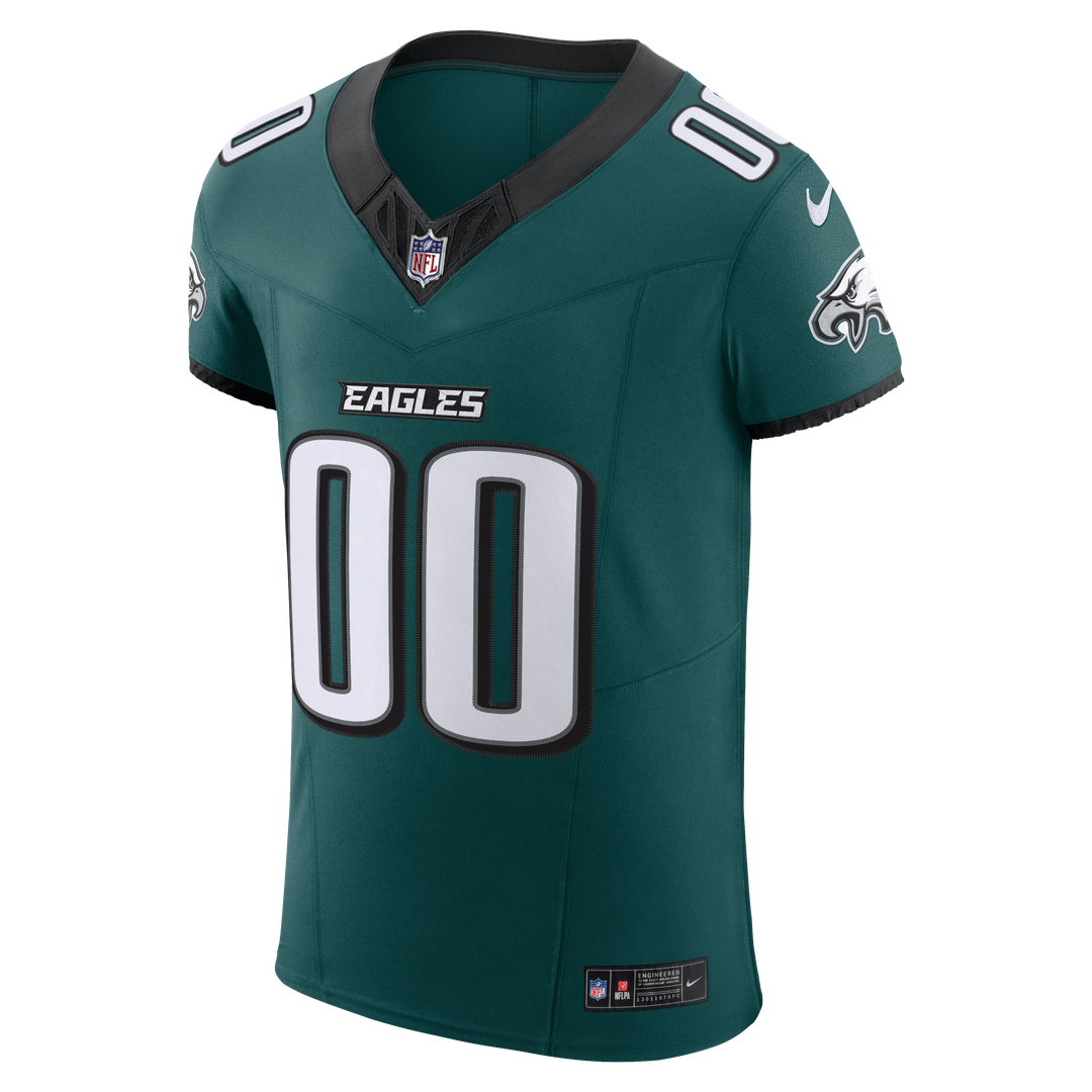 Philadelphia Eagles Nike Black Alternate Vapor F.U.S.E. Elite Custom Jersey