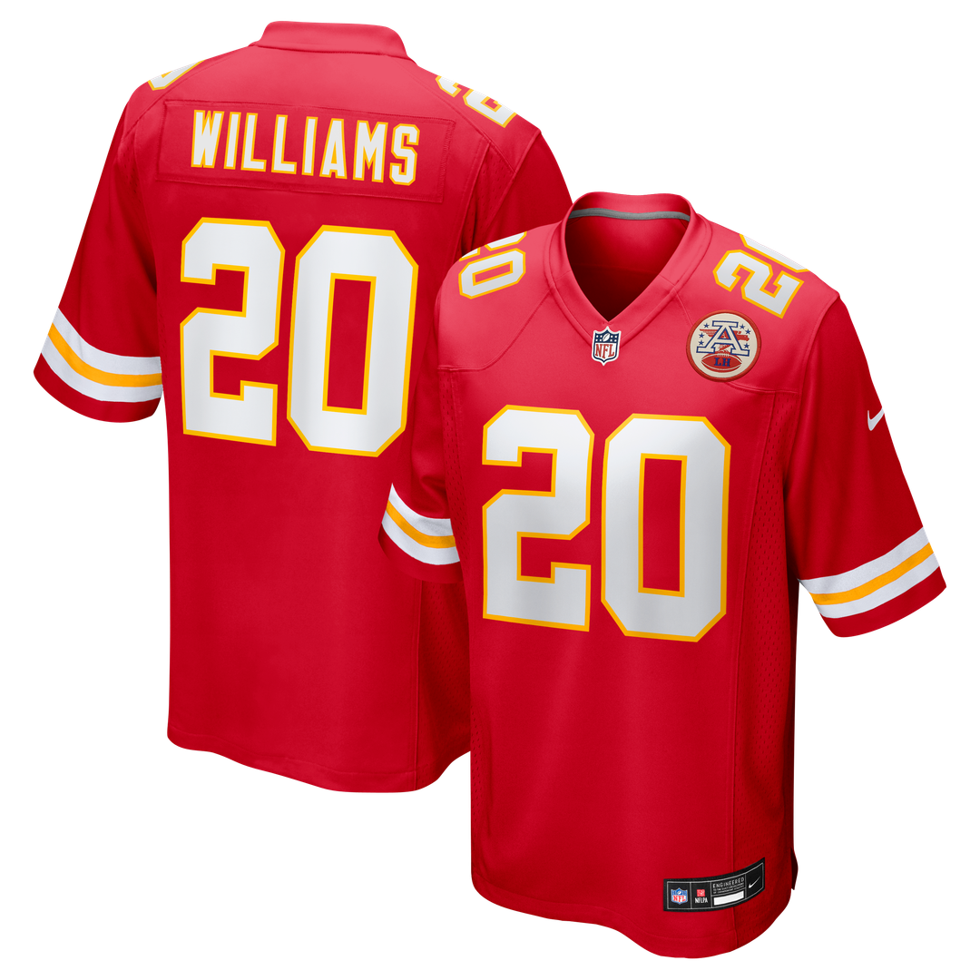 Kansas City Chiefs Nohl Williams Nike Red Team Game Jersey