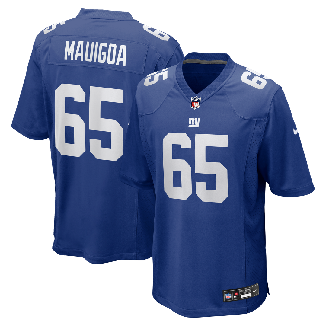 New York Giants Francis Mauigoa Nike Royal Team Game Jersey