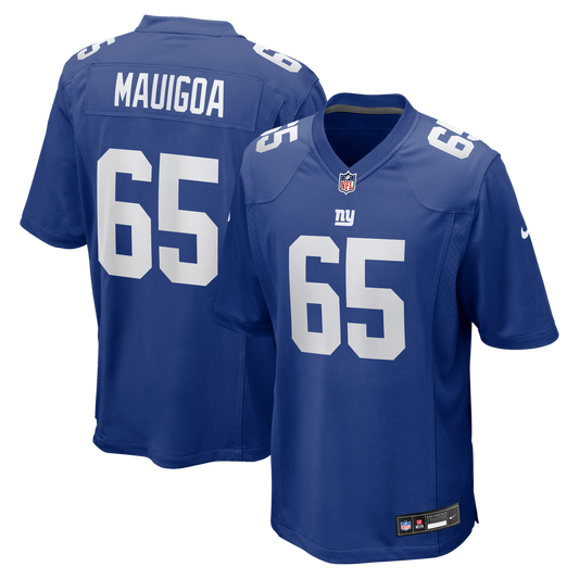 New York Giants Francis Mauigoa Nike Royal Team Game Jersey
