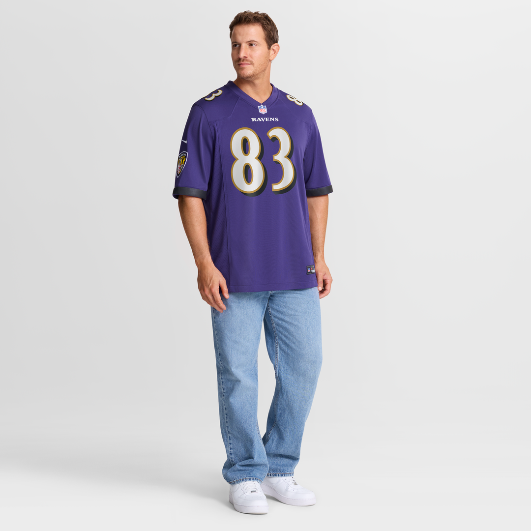 Baltimore Ravens LaJohntay Wester Nike Purple Team Game Jersey
