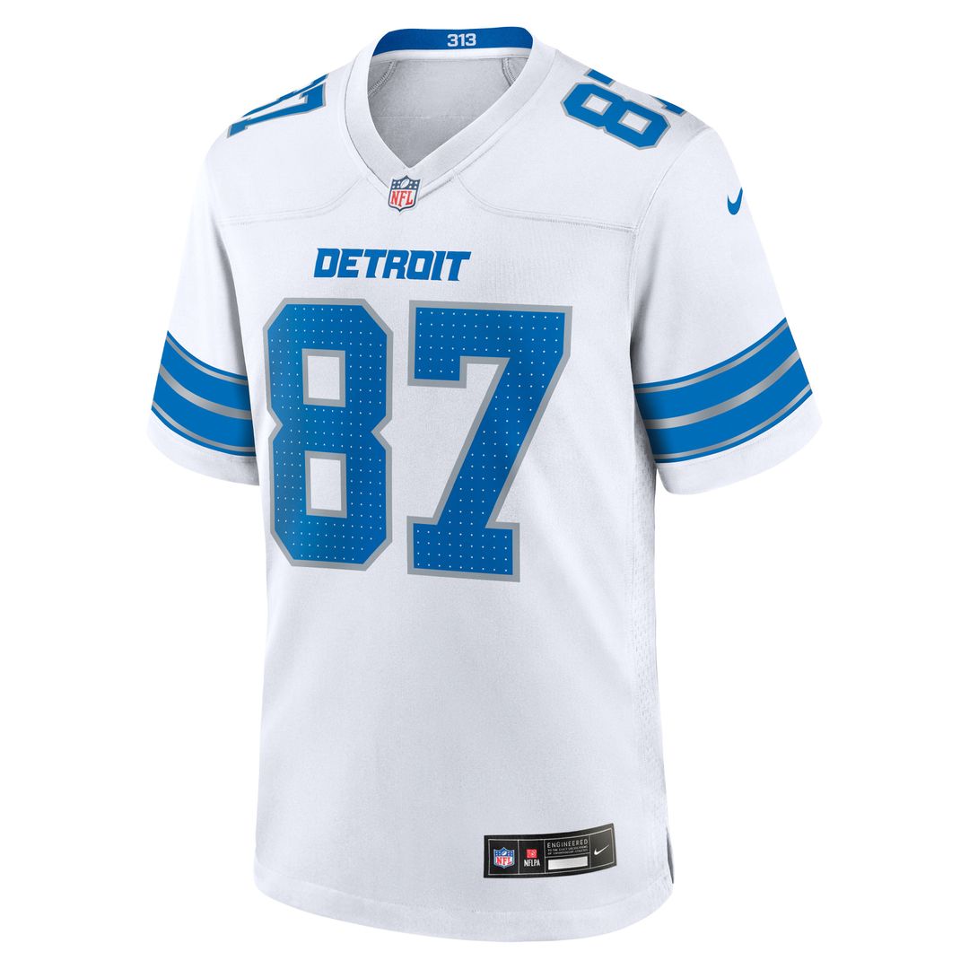 Detroit Lions Sam LaPorta Nike Blue Game Jersey