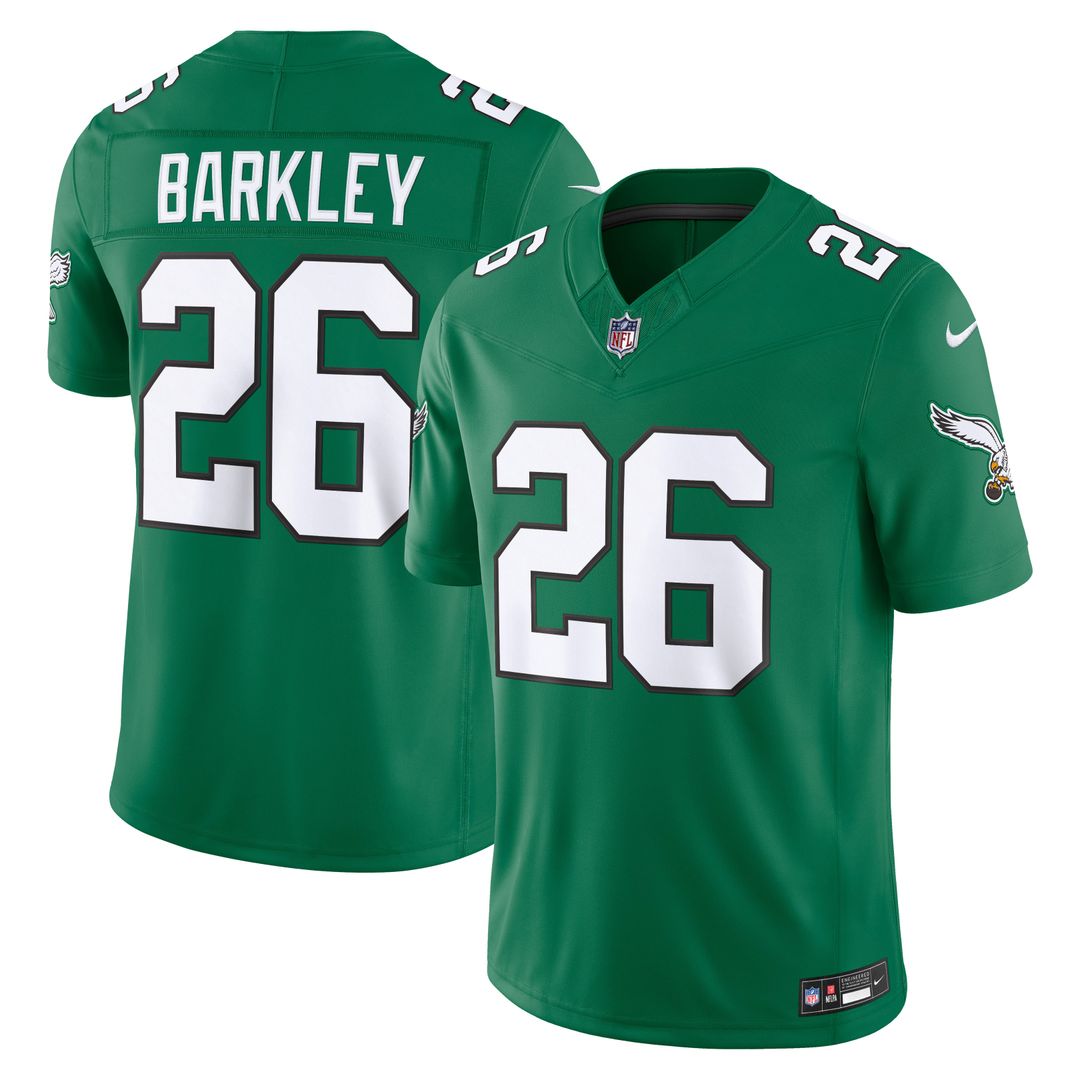 Philadelphia Eagles Saquon Barkley Nike Black Alternate Vapor F.U.S.E. Stitched Limited Jersey