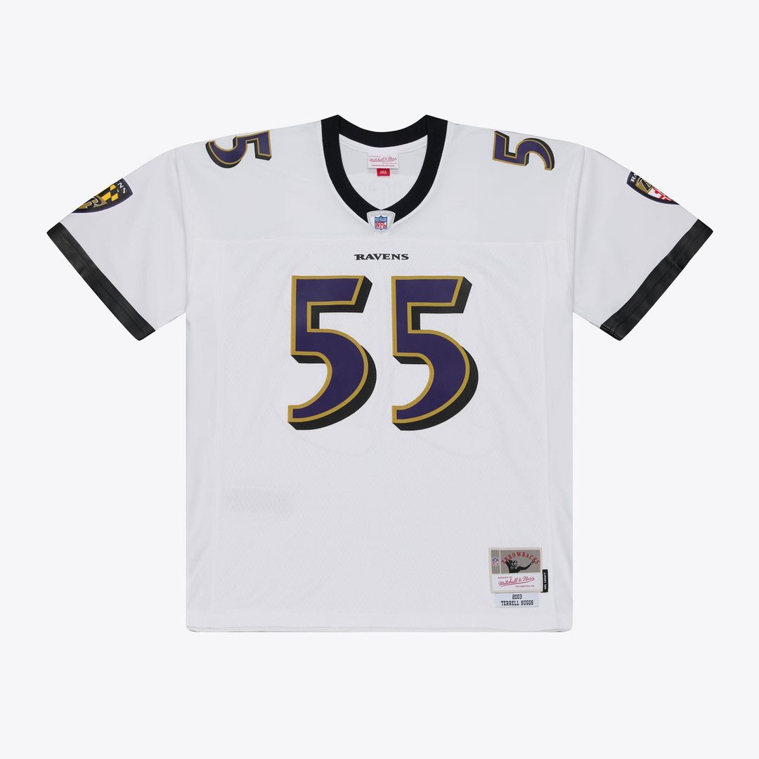 Baltimore Ravens Terrell Suggs Mitchell & Ness Purple 2003 Legacy Replica Jersey