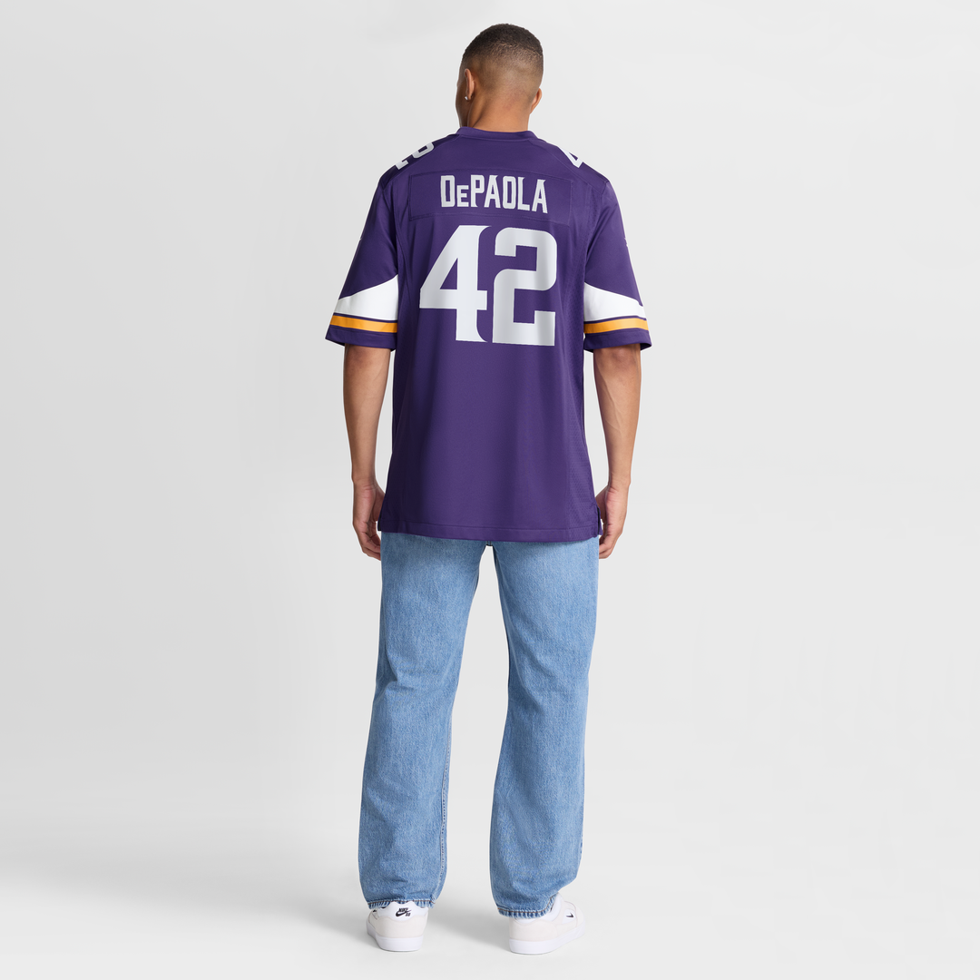 Minnesota Vikings Andrew DePaola Nike Purple Game Jersey